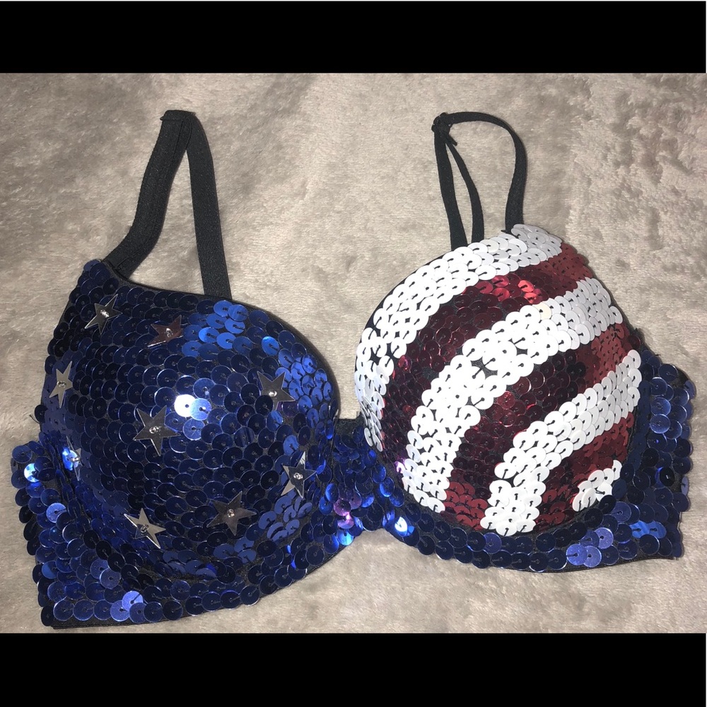 Sequence American flag Bra